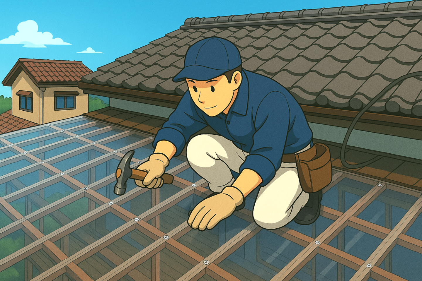 屋根のタキロン張替